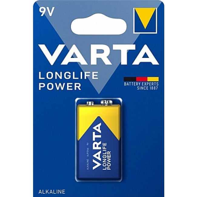 9V ΜΠΑΤΑΡΙΑ ΑΛΚΑΛΙΚΗ VARTA