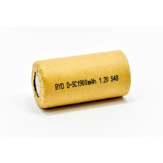 1.2V 1900mAh SC ΜΠΑΤΑΡΙΑ NiCd ΕΠΑΝΑΦΟΡΤΙΖΟΜΕΝΗ BYD