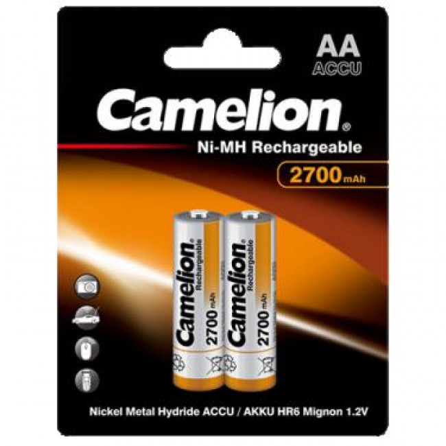 1.2V 2700mAh AA ΜΠΑΤΑΡΙΑ NiMH ΕΠΑΝΑΦΟΡΤΙΖΟΜΕΝΗ CAMELION