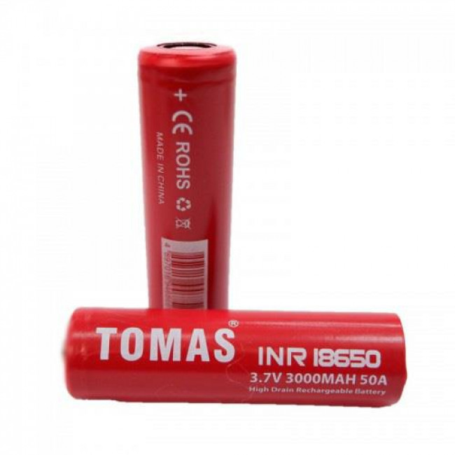 3.7V 3000mAh INR 18650 ΜΠΑΤAPIA ΜΕ ΡΕΥΜΑ ΕΚΦΟΡΤΙΣΗΣ 50Α