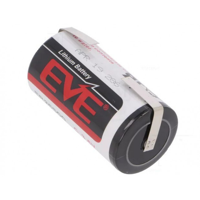 3.6V ΜΠΑΤΑΡΙΑ ΛΙΘΙΟΥ 8500mAh ΕR26500 EVE ΜΕ ΛΑΜΑΚΙΑ