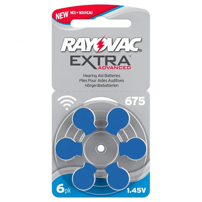 PR 675 ΜΠΑΤΑΡΙΕΣ ΑΚΟΥΣΤΙΚΩΝ ΒΑΡΗΚΟΪΑΣ 1.45V ΣΕΤ 6 ΤΕΜΑΧΙΩΝ RAYOVAC