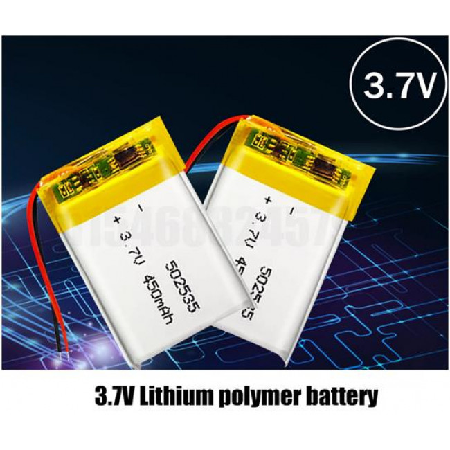 3.7V 450mAh ΜΠΑΤΑΡΙΑ LI-PO LP502535
