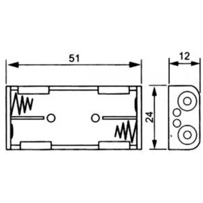 ΜΠΑΤΑΡΙΟΘΗΚΗ 2 ΣΤΟΙΧΕΙΩΝ ΑΑΑ ΜΕ ΚΑΛΩΔΙΟ