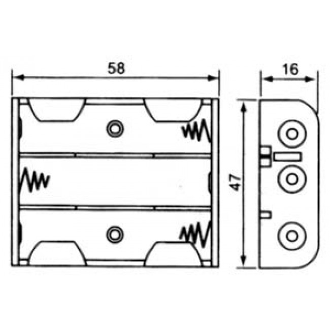 ΜΠΑΤΑΡΙΟΘΗΚΗ 3 ΣΤΟΙΧΕΙΩΝ ΑΑ ΜΕ ΚΑΛΩΔΙΟ
