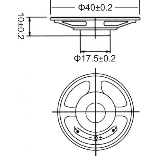 40mm MΕΓΑΦΩΝΟ 8Ω 2W