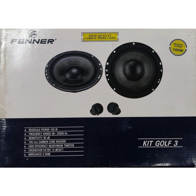 ΚΙΤ ΗΧΕΙΑ ΑΥΤΟΚΙΝΗΤΟΥ ΓΟΥΦΕΡ 165mm ΤΟΥΙΤΕΡ ΝΕΟΔYΜIΟΥ ΚΑΙ CROSSOVER 2 ΔΡΟΜΩΝ