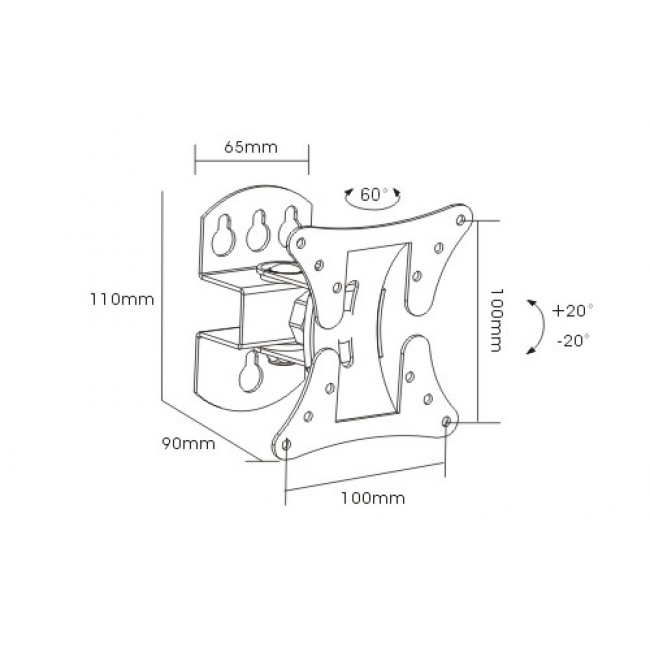 LCD 501N ΒΑΣΗ ΓΙΑ LCD 13"-27"