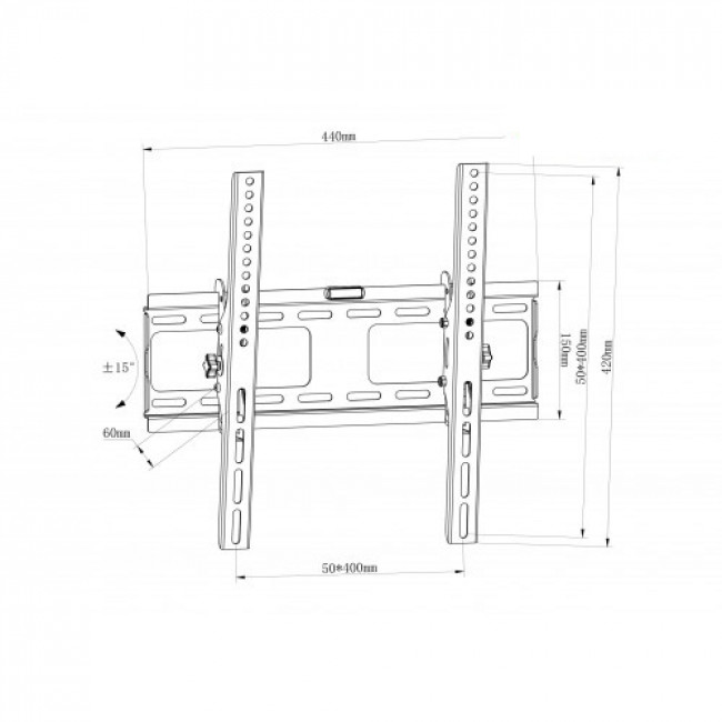 LCD 4040 ΒΑΣΗ ΓΙΑ LCD 32"-55"(+-)15°