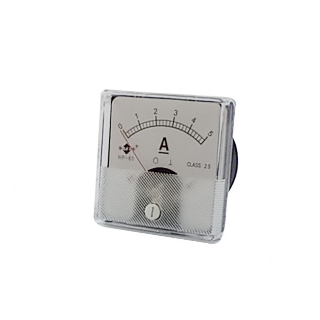 5A DC ΑΝΑΛΟΓΙΚΟ ΑΜΠΕΡΟΜΕΤΡΟ 60x60mm