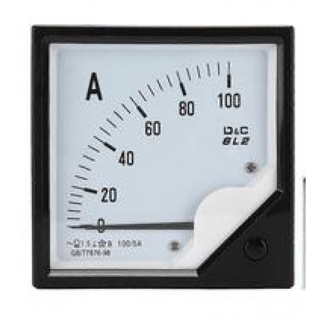 100A/5A AC ΑΝΑΛΟΓΙΚΟ ΑΜΠΕΡΟΜΕΤΡΟ 96Χ96mm