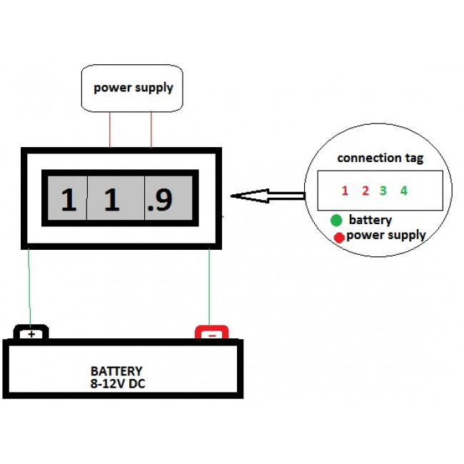30V DC ΨΗΦΙΑΚΟ ΒΟΛΤΟΜΕΤΡΟ ΜΕ LCD ΟΘΟΝΗ 3 ΨΗΦΙΩΝ