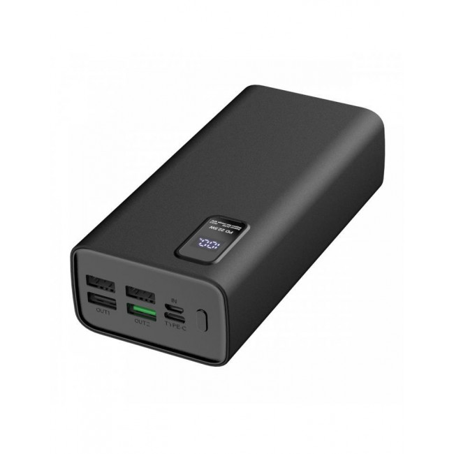 POWER BANK 30000mAh 22W PD+QC 3.0 PLATINET ΜΑΥΡΟ PMPB30WQC728B