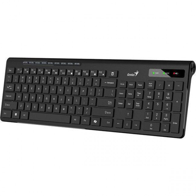SLIMSTAR 7230 AΣΥΡΜΑΤΟ ΠΛΗΚΤΡΟΛΟΓΙΟ GENIUS ΜΑΥΡΟ