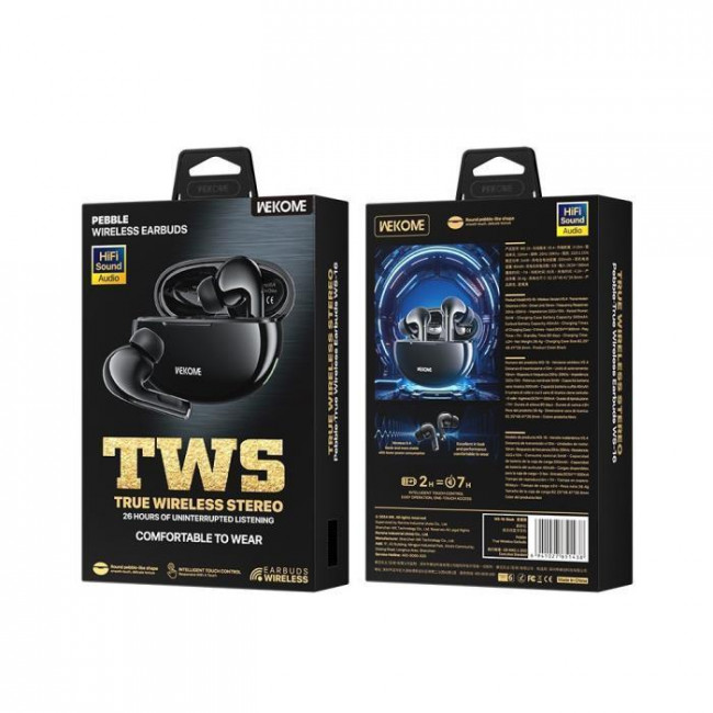 EARPHONE TWS BT WK ΜΑΥΡΑ WS-16