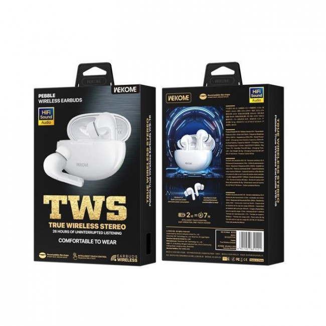 EARPHONE TWS BT WK ΛΕΥΚΑ WS-16
