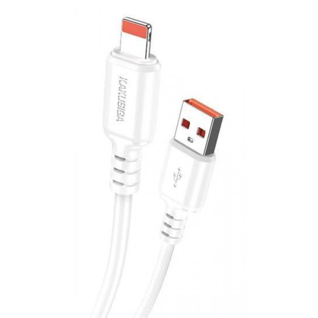 USB A - LIGHTNING ΚΑΛΩΔΙΟ 1m 3A 480Mbps 15W ΛΕΥΚΟ