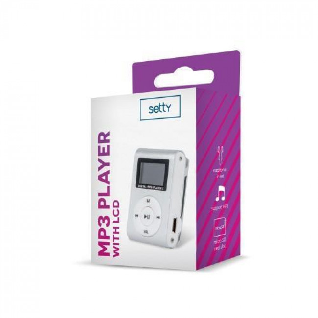 MP3 PLAYER ME LCD + EARPHONES SETTY ΑΣΗΜΙ (32GB)