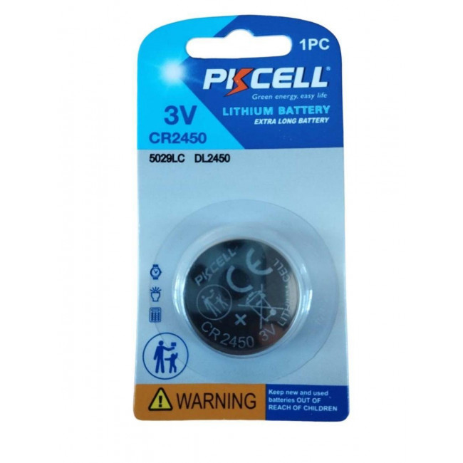 CR 2450 ΜΠΑΤΑΡΙΑ 3V ΛΙΘΙΟΥ Pkcell