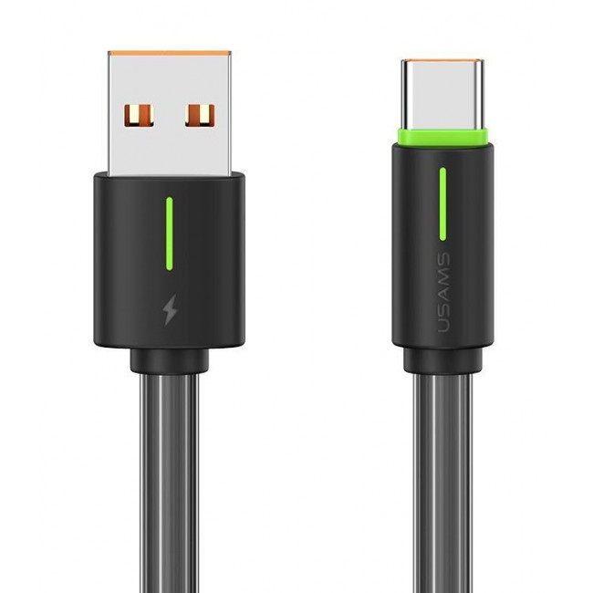 USB 2.0 A - USB TYPE C 3A ΚΑΛΩΔΙΟ 1M USAMS SJ732 ΜΑΥΡΟ
