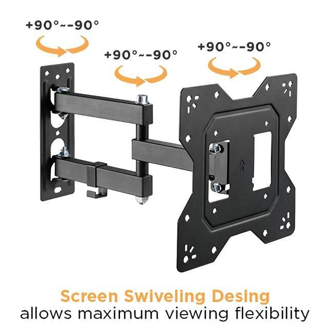 PT 1129 ΒΑΣΗ ΕΠΙΤΟΙΧΙΑ ΓΙΑ TV LCD 23"-43" ΜΕ ΔΙΠΛΟ ΒΡΑΧΙΟΝΑ 30Kgr VESA 200X200