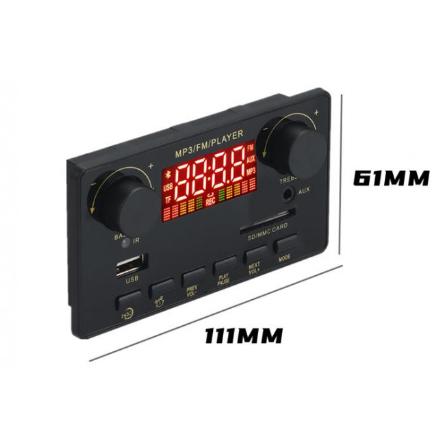 BLUETOOTH MP3 PLAYER FM ΡΑΔΙΟ ΜΕ ΕΝΙΣΧΥΤΗ 2Χ40W + 80W