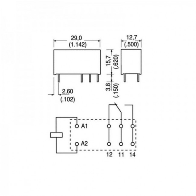 ΡΕΛΕ 12V DC 1 EΠΑΦΗΣ 16A