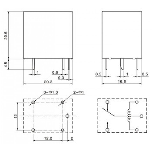 ΡΕΛΕ 24V DC 1 ΕΠΑΦΗΣ 10A G5LE-1A 24V DC