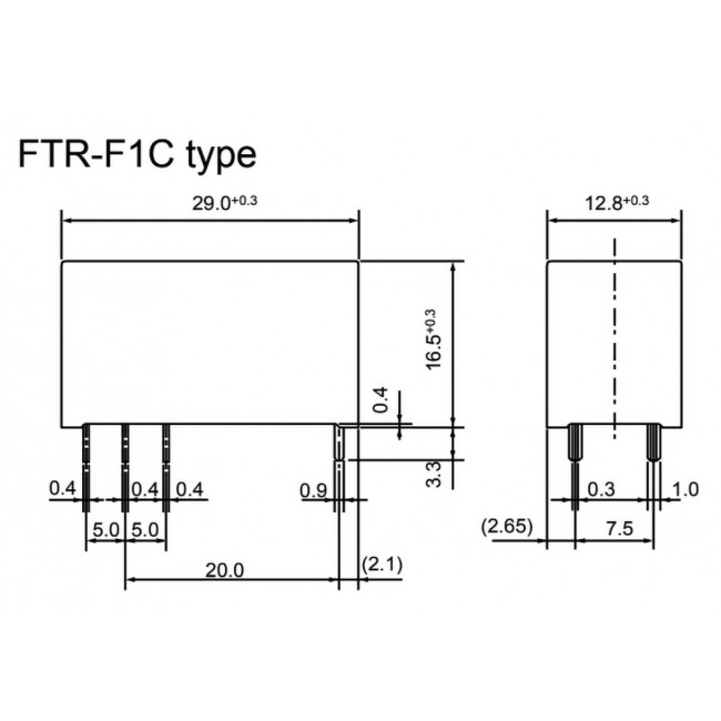 ΡΕΛΕ 5V 2 ΕΠΑΦΩΝ 5A F1CA005V