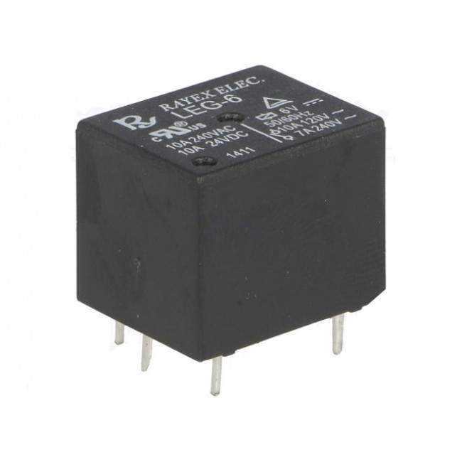 ΡΕΛΕ 6V DC 1 ΕΠΑΦΗΣ 10A ΜΙΝΙ LEG-6