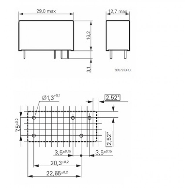 ΡΕΛΕ 6V DC 1 ΕΠΑΦΗΣ 12A RT 114006