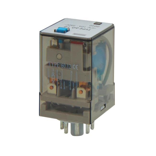 ΡΕΛΕ ΤΥΠΟΥ ΛΥΧΝΙΑΣ 8P 24V DC 2 ΕΠΑΦΩΝ 10Α 8p 60.2