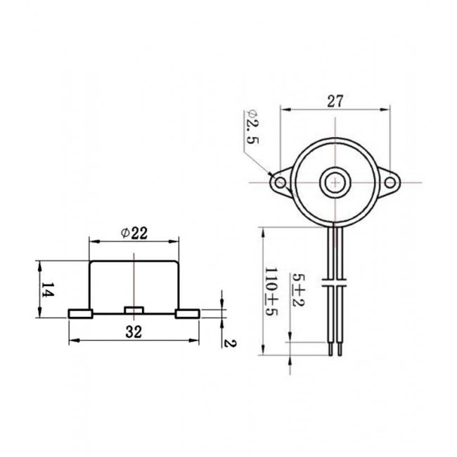 BUZZER - ΒΟΜΒΗΤΗΣ 12VDC ΣΥΝΕΧΟΜΕΝΟ KPI-G2313L