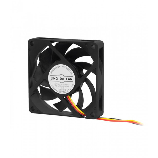 ΑΝΕΜΙΣΤΗΡΑΣ 12V 70x70x15mm  ΜΕ 3 ΚΑΛΩΔΙΑ