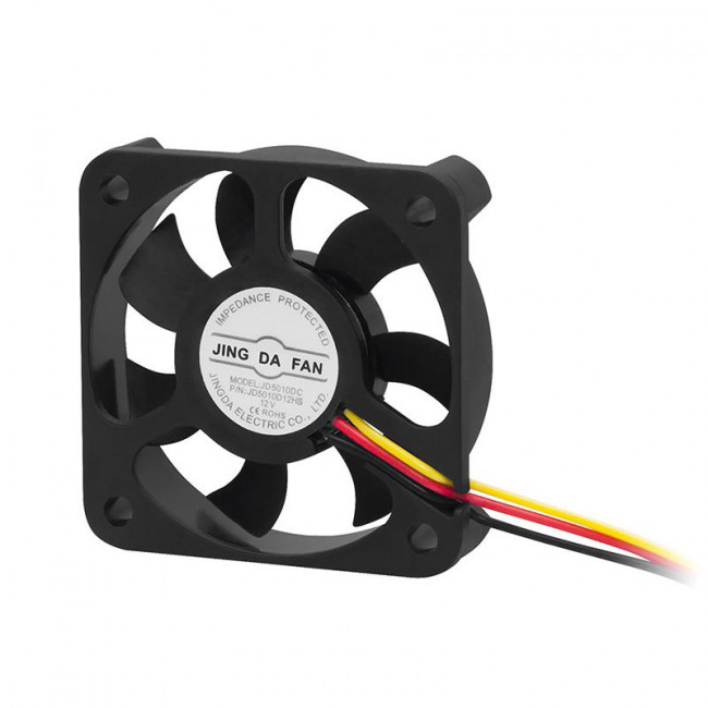 ΑΝΕΜΙΣΤΗΡΑΣ 12V 50x50x10mm ΜΕ 3 ΚΑΛΩΔΙΑ ΚΟΥΖΙΝΕΤΟ