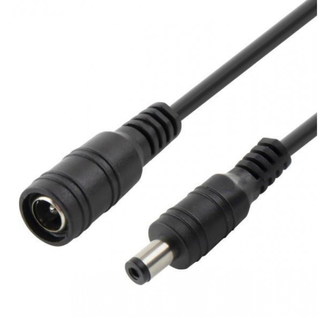 ΠΡΟΕΚΤΑΣΗ ΤΡΟΦΟΔΟΣΙΑΣ DC 5.5 X 2.1mm 1m
