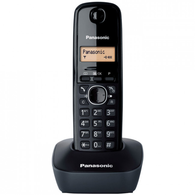KX-TG1611 ΑΣYΡΜΑΤΟ ΤΗΛΕΦΩΝΟ PANASONIC ΜΑΥΡΟ