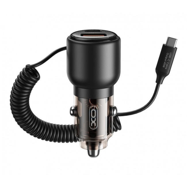 XO CC59 ΦΟΡΤΙΣΤΗΣ ΑΥΤΟΚΙΝΗΤΟΥ A45W+C65W/110W XO ΜΑΥΡΟΣ