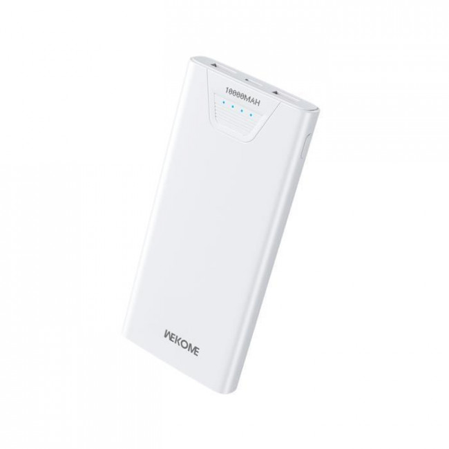 POWER BANK 10000mAh 12W USBx2 WK WP-101 ΛΕΥΚΟ
