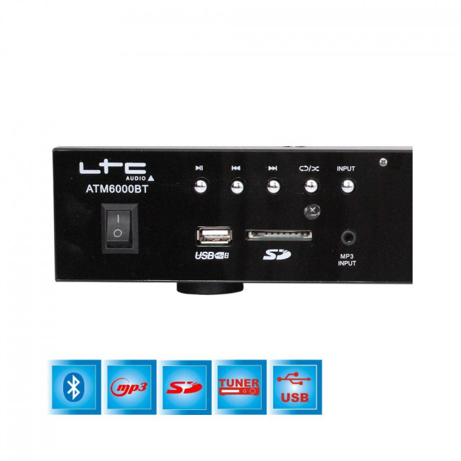 ΑΤΜ 6000ΒΤ ΡΑΔΙΟΕΝΙΣΧΥΤΗΣ STEREO 2x50W