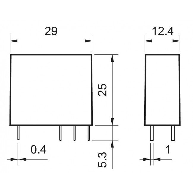 ΡΕΛΕ 12V DC 1 ΕΠΑΦΗΣ 10A FINDER 40.31.9.012
