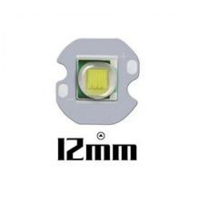 T6 LED SMD 10W 12 mm WHITE 10000K ΧΩΡΙΣ ΨΥΚΤΡΑ