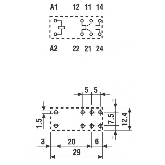 ΡΕΛΕ 220V AC 2 ΕΠΑΦΩΝ 8A 40.52.8.230