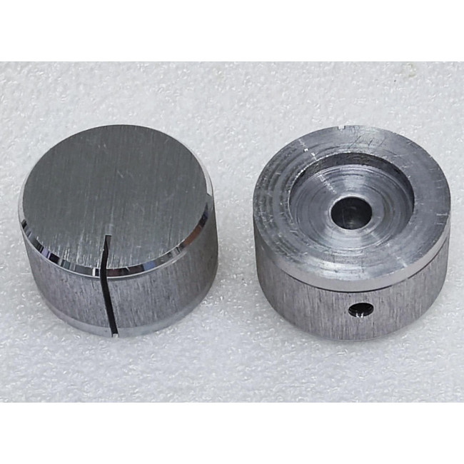 ΚΟΥΜΠΙ ΑΛΟΥΜΙΝΙΟΥ D6mm Φ32x18mm ΑΣΗΜΙ ΜΕ ΒΙΔΑ