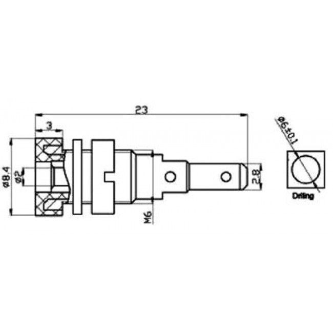 ΜΠΟΡΝΑ ΘΗΛΥΚΗ ΣΑΣΙ 2mmx23mm