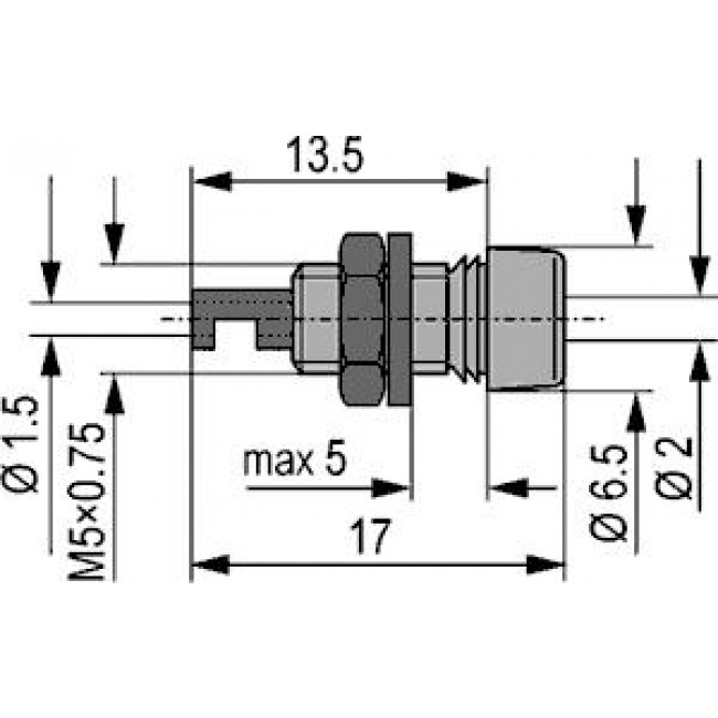 ΜΠΟΡΝΑ ΘΗΛΥΚΟ ΣΑΣΙ 2mmx17mm