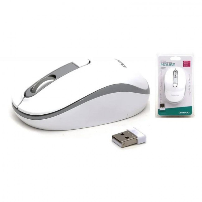 OM 220WG ΠΟΝΤΙΚΙ ΑΣΥΡΜΑΤΟ OMEGA ΑΣΠΡΟ-ΓΚΡΙ