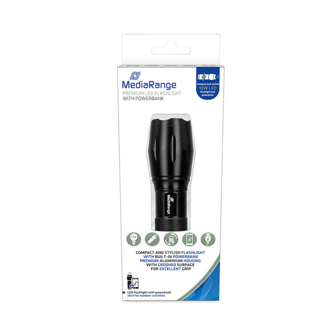 MR 735 ΦΑΚΟΣ ΧΕΙΡΟΣ LED ΜΕ POWER BANK1800mAh MEDIARANGE