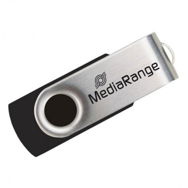 USB 2.0 ΜΝΗΜΗ 8GB ΜΑΥΡΟ/ΑΣΗΜΙ MEDIARANGE