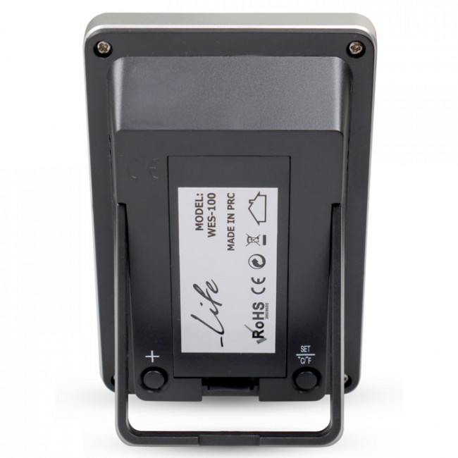 WES 100 ΘΕΡΜΟΜΕΤΡΟ ΥΓΡΑΣΙΟΜΕΤΡΟ ΜΑΥΡΟ LIFE